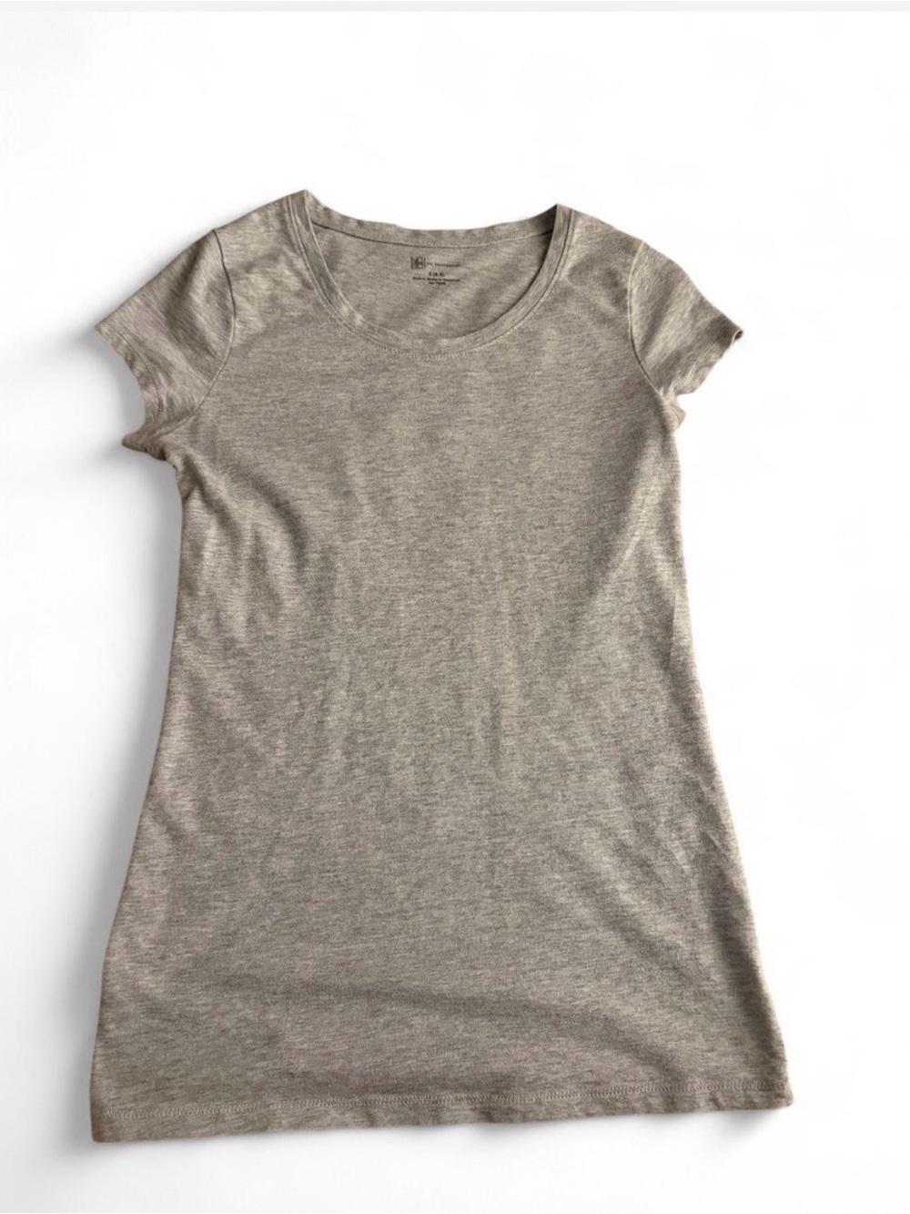 Women's Short Sleeve Crewneck Top - Taupe